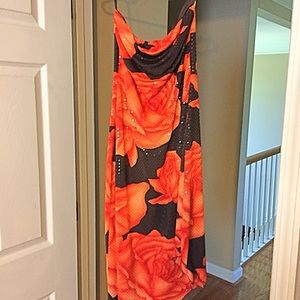 Strapless sexy dress from cache